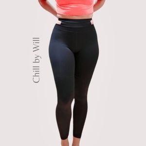 CHILL by WILL•Athletic Leggings with unique Peekaboo Cut-out Waist- Highwaist S…